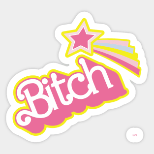 Barbie Bitch Star Sticker